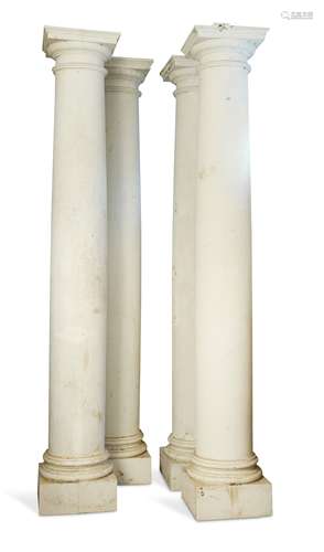 Four Doric columns, 20th century,