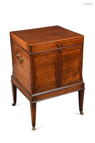 A George III mahogany cellaret,