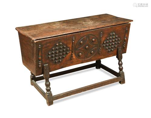 An elm dough bin, 18th century,