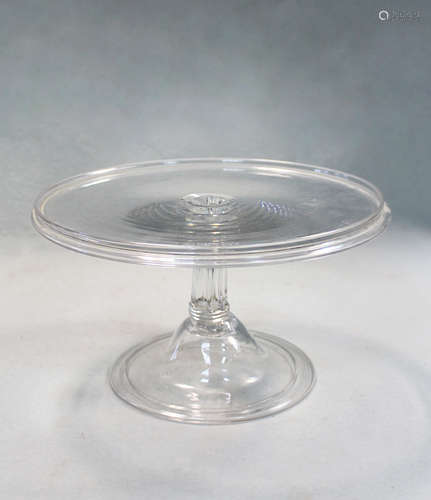 A George III glass tazza,