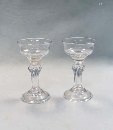 A pair of George III sweetheart glasses,