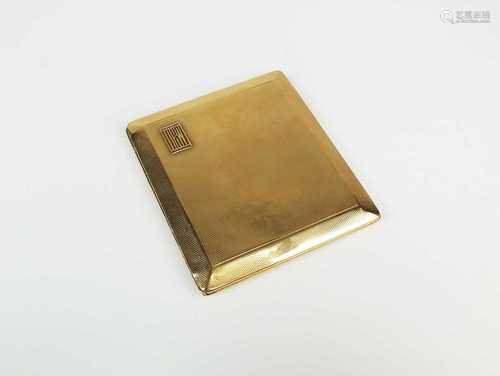 A 9ct gold Asprey & Co cigarette case