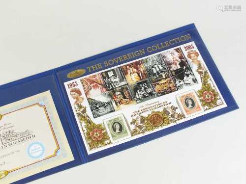 A Benham 50th Anniversary Queen Elizabeth II Coronation 2003 sovereign cover