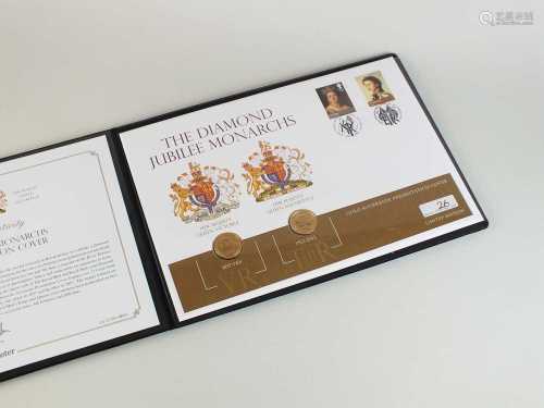 United Kingdom Diamond Jubilee Monarchs presentation cover