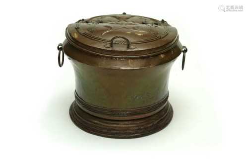 A very large arts and crafts copper wine cooler, late 19th century