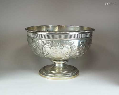 A George III pedestal bowl by Paul Storr