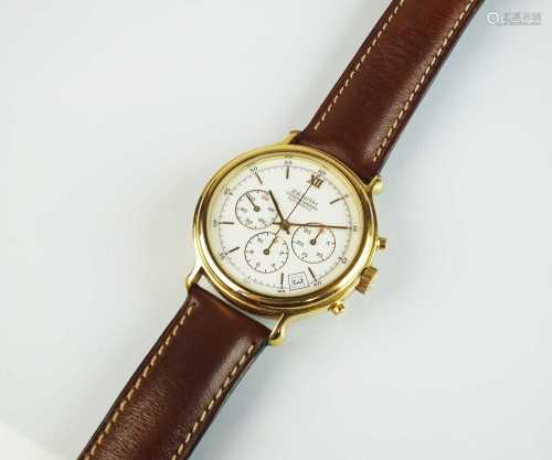A Zenith automatic chronograph gold plated wristwatch
