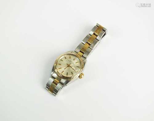 A lady's Rolex Oyster Perpetual Date stainless steel wristwatch