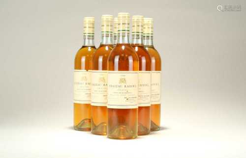 6 bottles of 1988 Chateau Rahoul and other French wine (10)