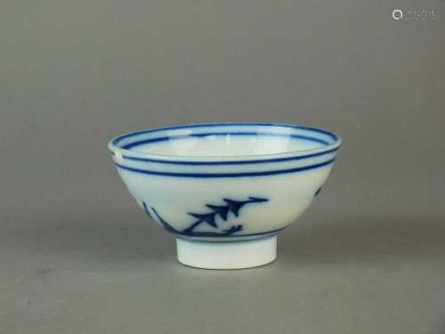 Caughley 'Blown Seedhead' tea bowl, circa 1785