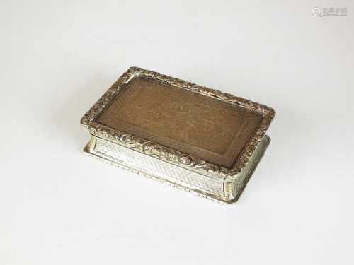 A Victorian silver presentation snuff box