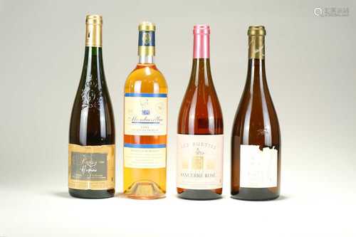 8 bottles of French wine, various