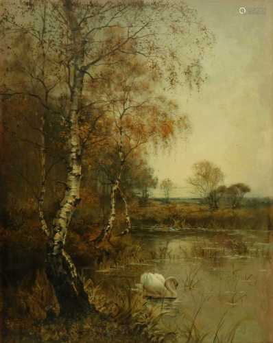 Albert E Bailey (British 19th Century), Waning Year Oil on Canvas