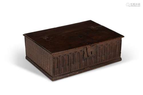 A Charles II oak box