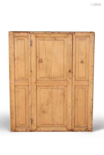 A pine wall hanging cupboard