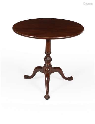 A George III mahogany tripod table