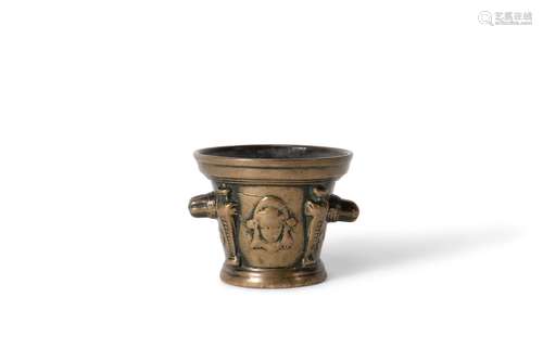 A French bronze mortar