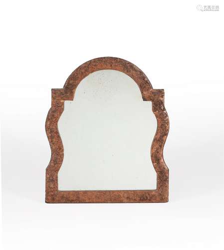 A Queen Ann straw work dressing mirror