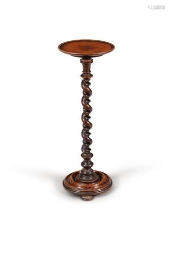 A William & Mary walnut candlestand