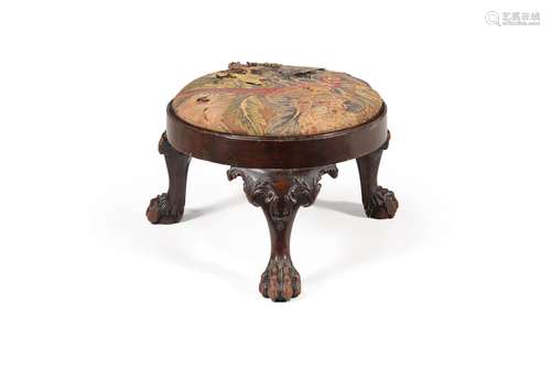 A George II mahogany stool