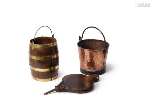 An early Victorian copper bucket