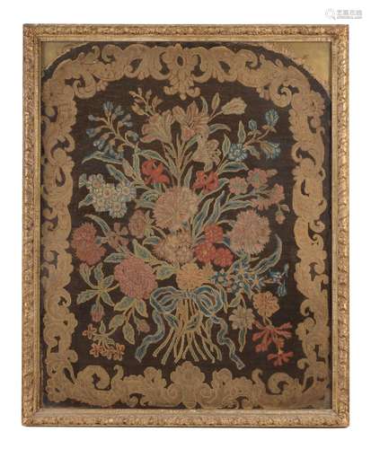 A large George II needlework panel