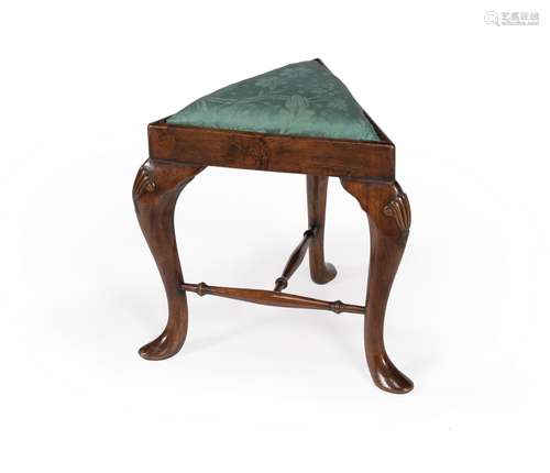 A George II mahogany stool