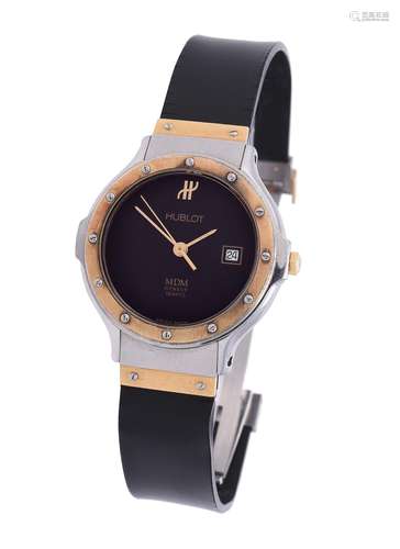 Hublot, MDM, ref. 139 10 2, a lady's bi-metal wrist watch