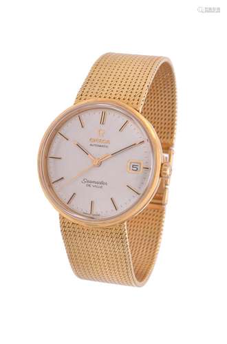 Omega, Seamaster De Ville, ref. 165/6 5020, a gold coloured bracelet watch