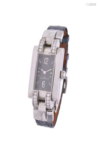 Y Jaeger LeCoultre, Ideale, ref. 460.8.08, a lady's stainless steel and diamond wrist watch