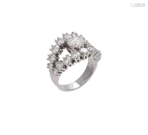 A diamond dress ring