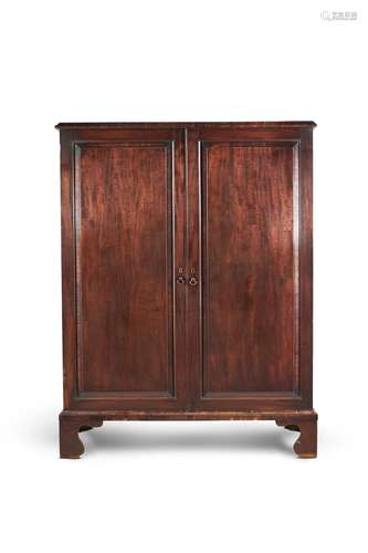 A George III mahogany press cupboard