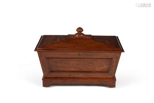 A George III mahogany wine cooler