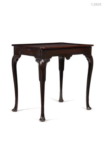 A Irish George II mahogany silver or tea table