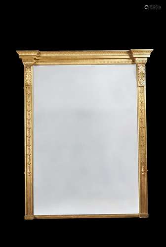 A Regency giltwood overmantle mirror