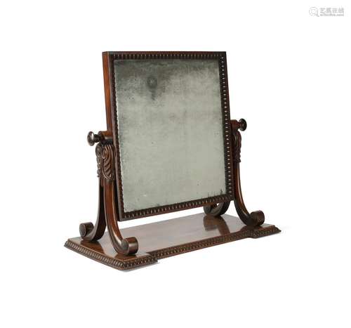 A George IV mahogany dressing mirror