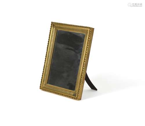 A Napoleon III gilt bronze dressing table mirror