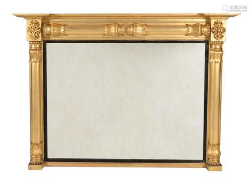 A George IV giltwood overmantle mirror