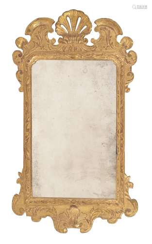 A George I gilt gesso wall mirror