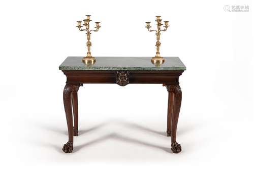 A George II mahogany console table