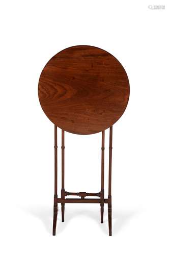 A Regency folding circular topped spider leg table