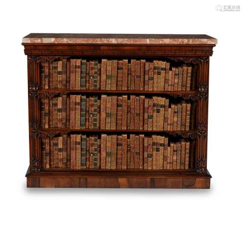 Y A William IV rosewood open bookcase