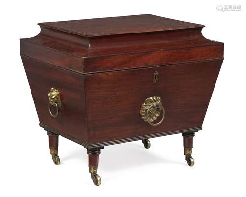 A Regency mahogany cellaret