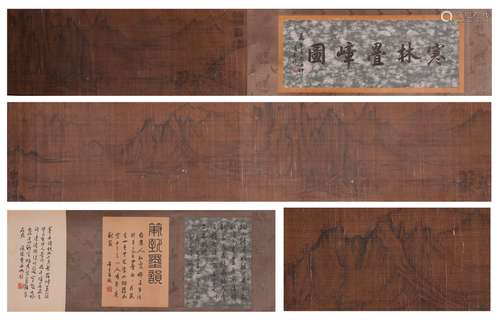 INK ON SILK 'LANDSCAPE' HANDSCROLL PAINTING, ATTRIBUTED TO MA YUAN