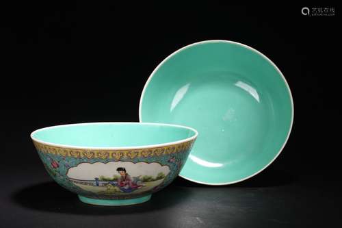 A PAIR OF CHINESE FAMILLE ROSE BOWLS