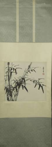 AN INK ON PAPER “BAMBOO” PAINTING, DONG SHOUPING