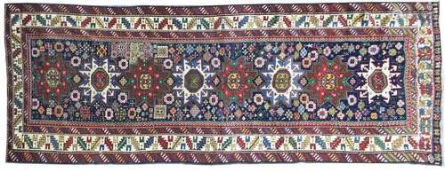 Tapis Chirvan Lesghi (chaîne, trame et velours en …