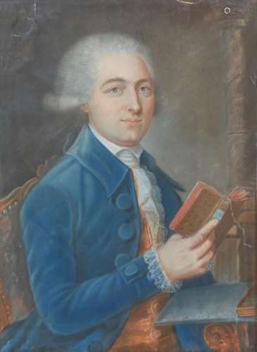 École française du XVIIIe siècle. Portrait d'homme…
