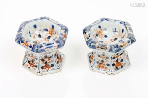 A pair of salt cellars