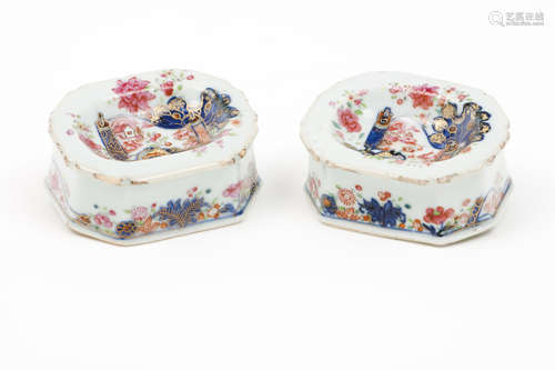 A pair of salt cellars